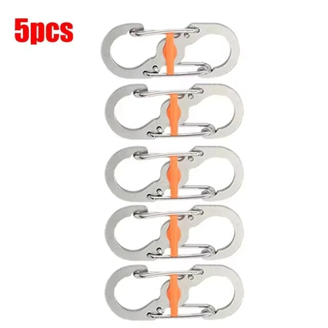 Mini S Type Locking Carabiner Aluminum Outdoor Gear
