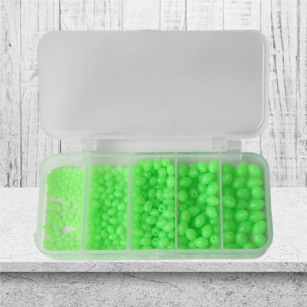 JSFUN Luminous Fishing Beads 375Pcs Set For Lure Tackle