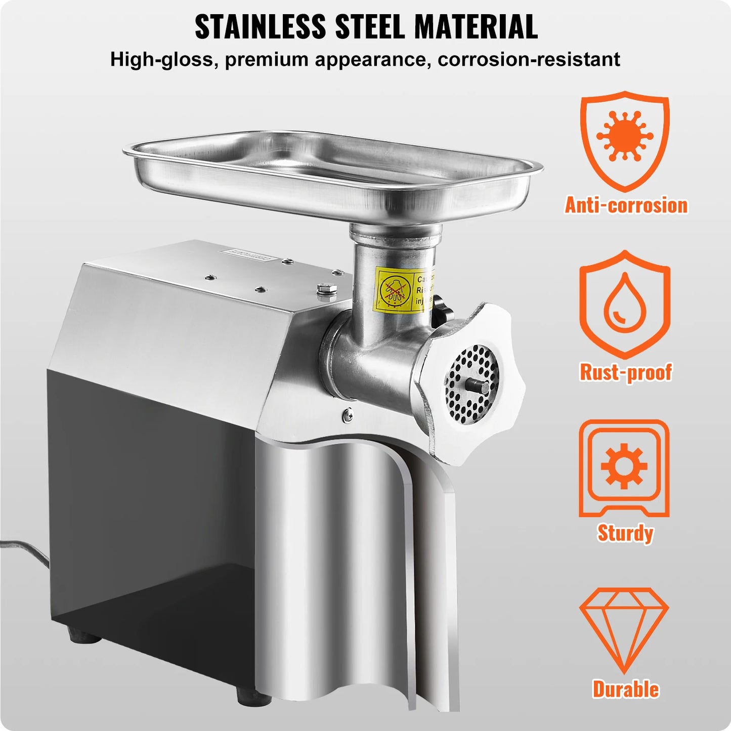 Succebuy Electric Meat Grinder Stainless Steel for Commercial Kitchen