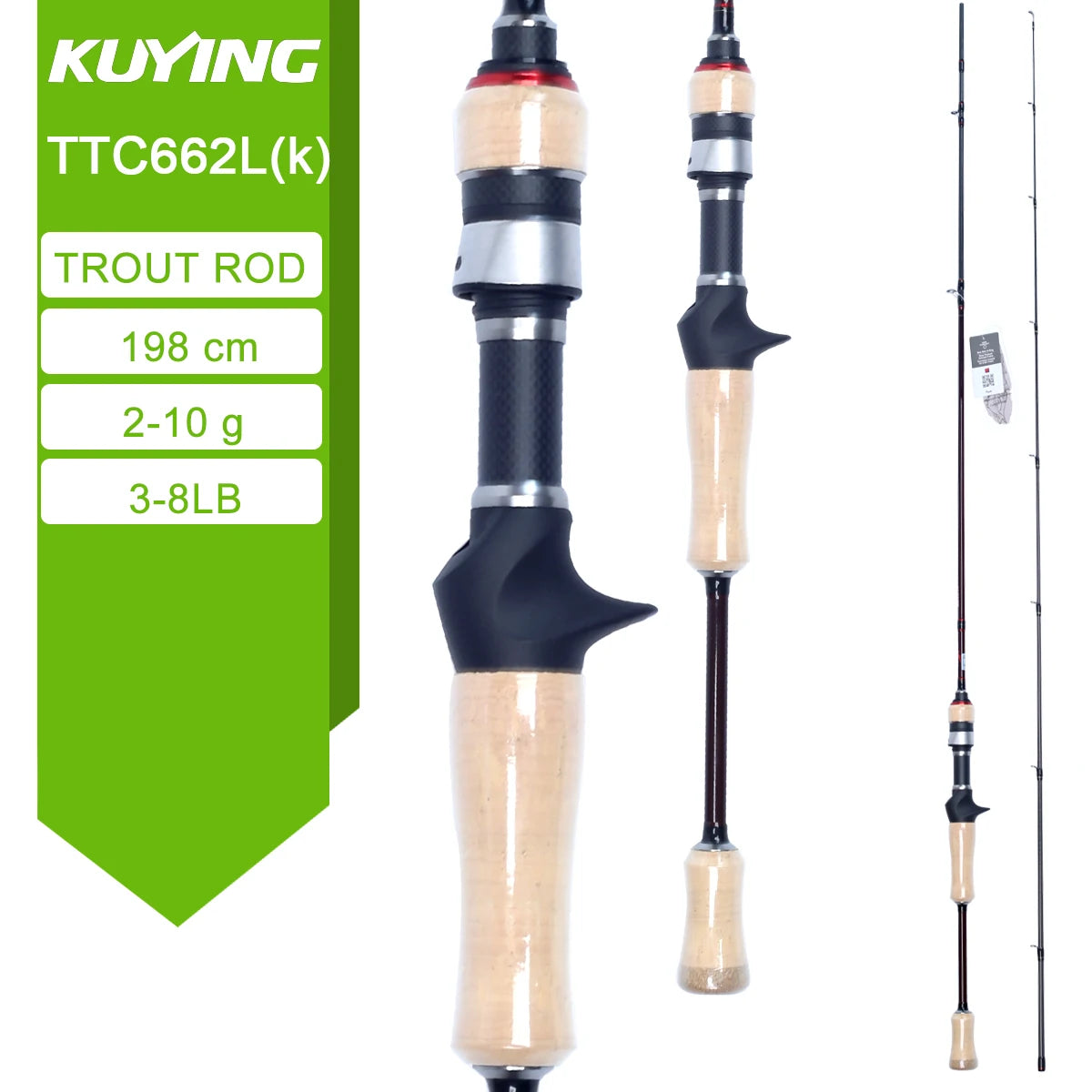 KUYING TETON Spinning Casting Rod BFS Carbon Lure Rod