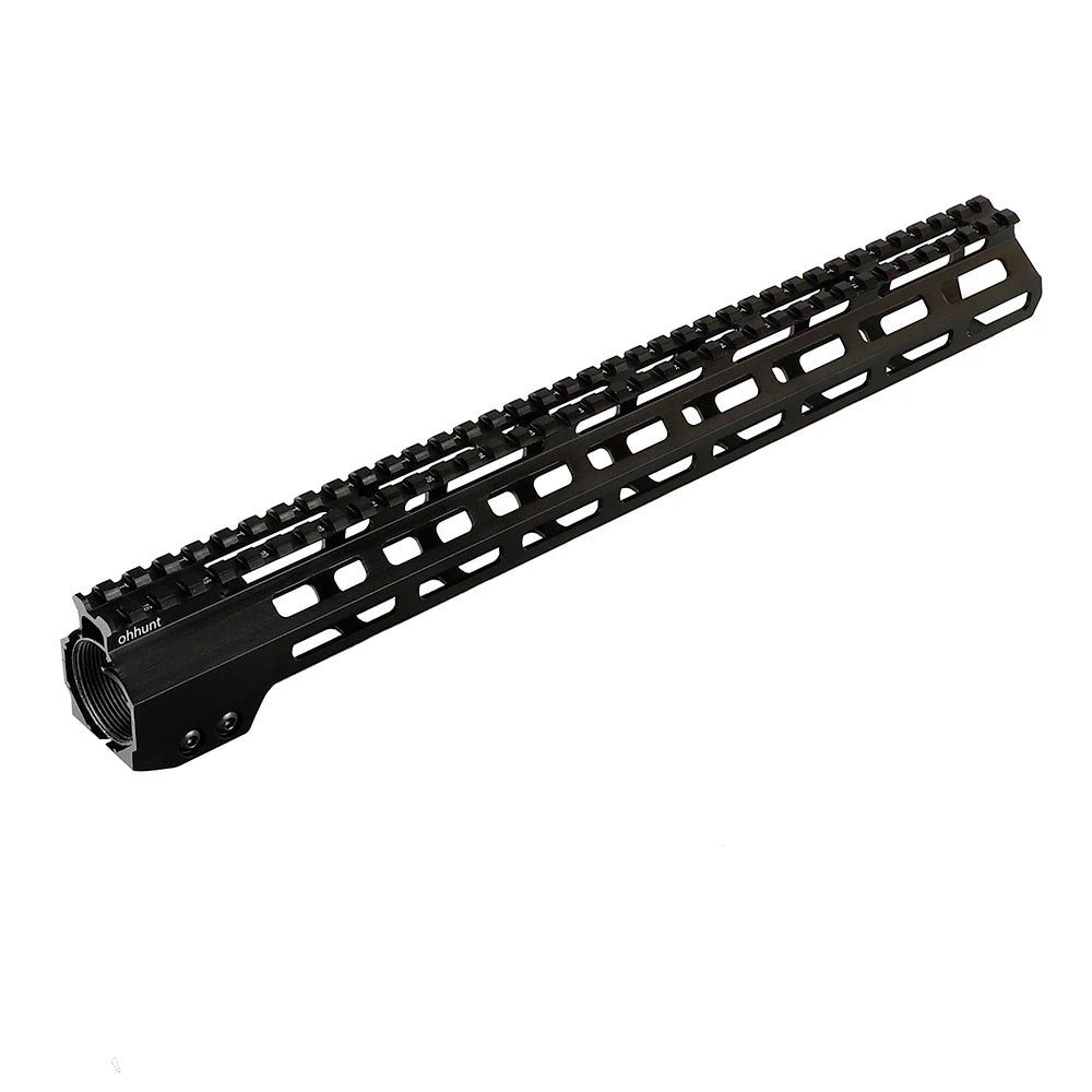 Ohhunt AR15 Free Float MLOK Handguard With Steel Barrel Nut