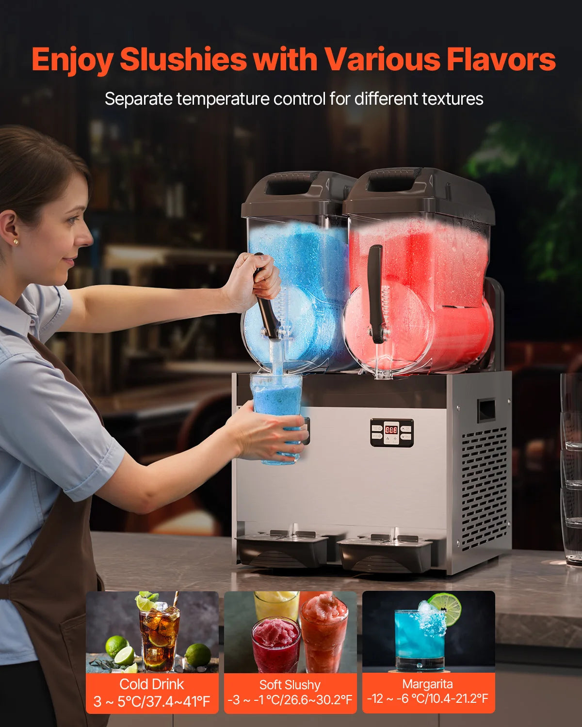 SucceBuy Commercial Slushy Machine For Parties And Restaurants
