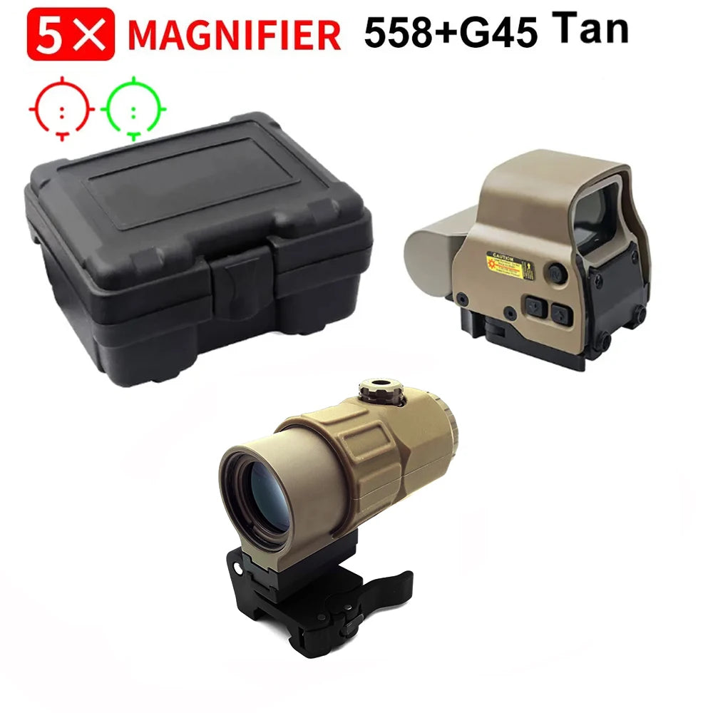 Bestsight 558 Holographic Collimator Rifle Sight With 20mm Rail Mount