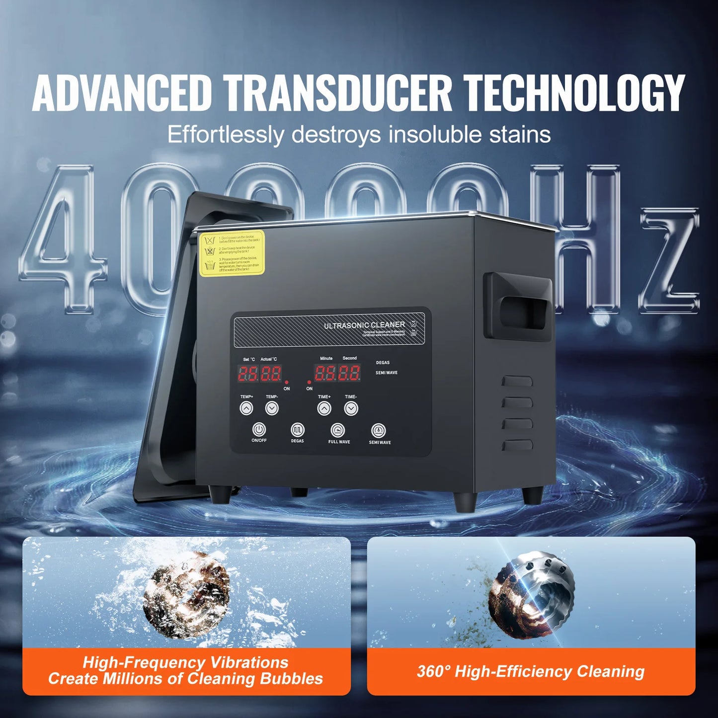 SucceBuy Ultrasonic Cleaner for Dishes and Home Use