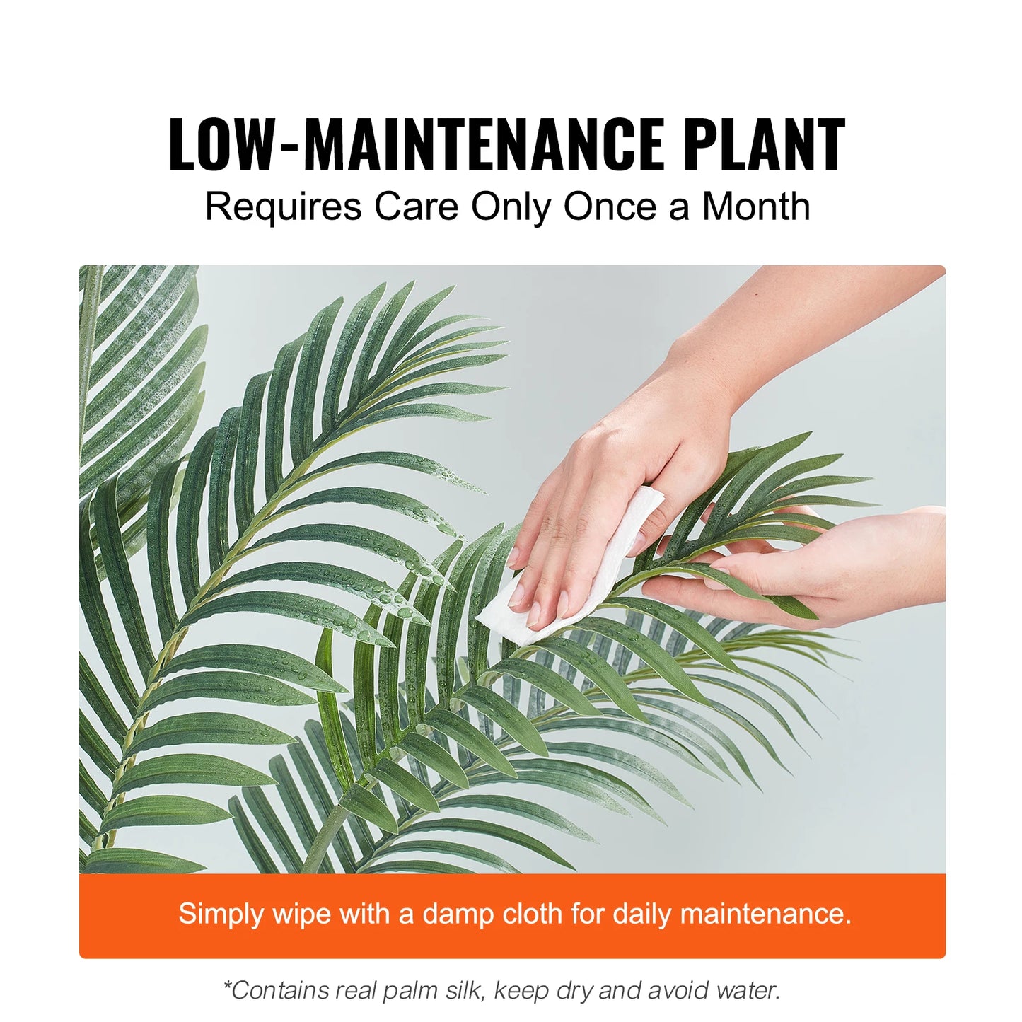 Artificial Palm Tree Faux Plant For Home Decor Low Maintenance