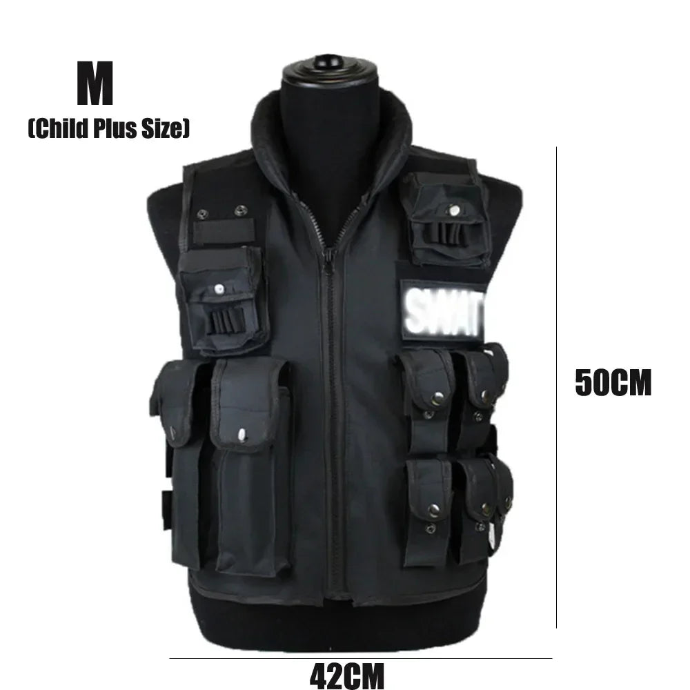 SWAT Multi Pockets Tactical Vest for Outdoor Training and Paintball