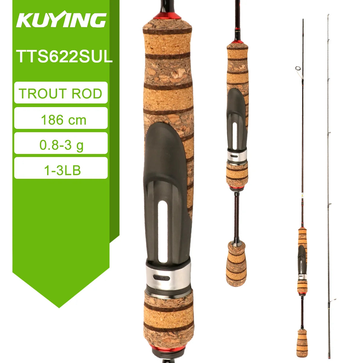 KUYING TETON Spinning Casting Rod BFS Carbon Lure Rod
