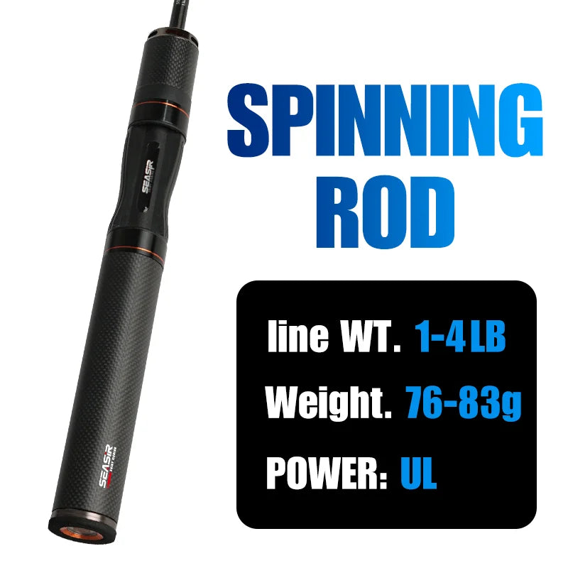 SEASIR Arrow Spinning Baitcasting Rod Two Sections Carbon Fiber