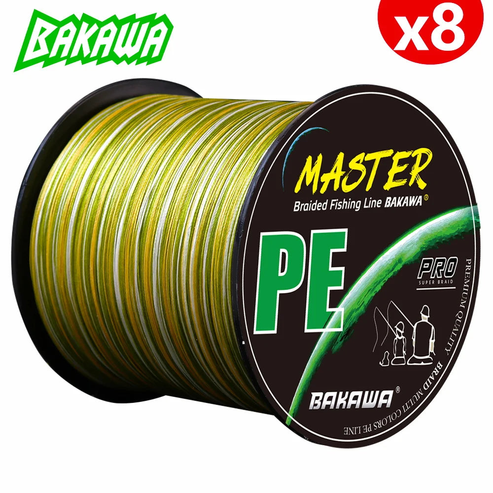 Bakawa X8 Braided Fishing Line Japan Weave For Saltwater