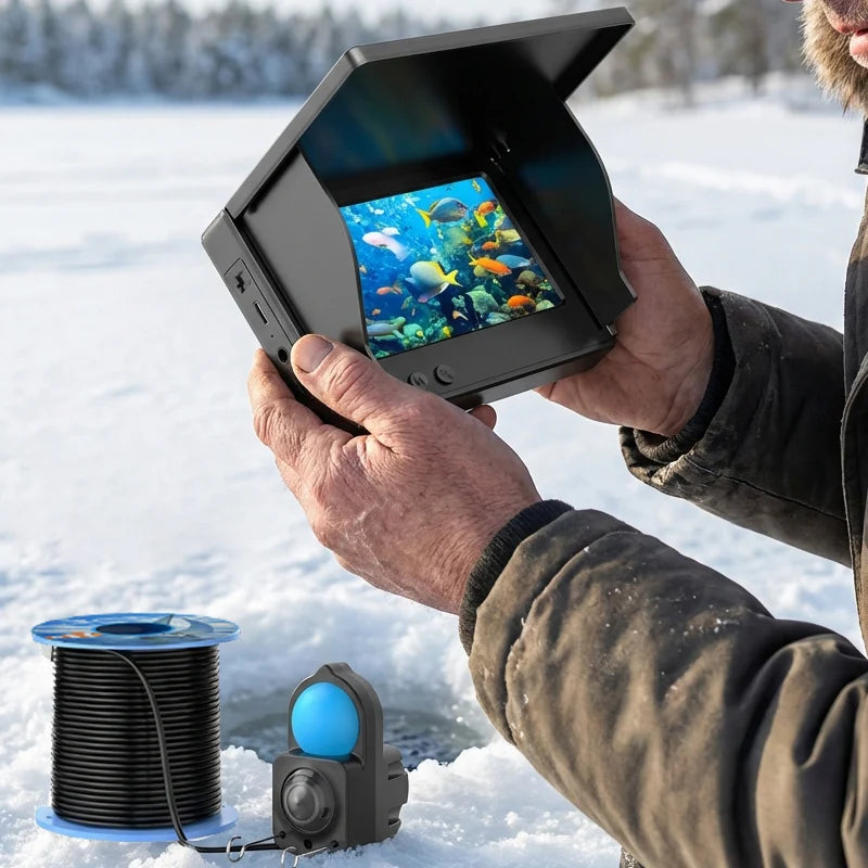 IP68 Waterproof Underwater Fishing Camera With Monitor Night Vision