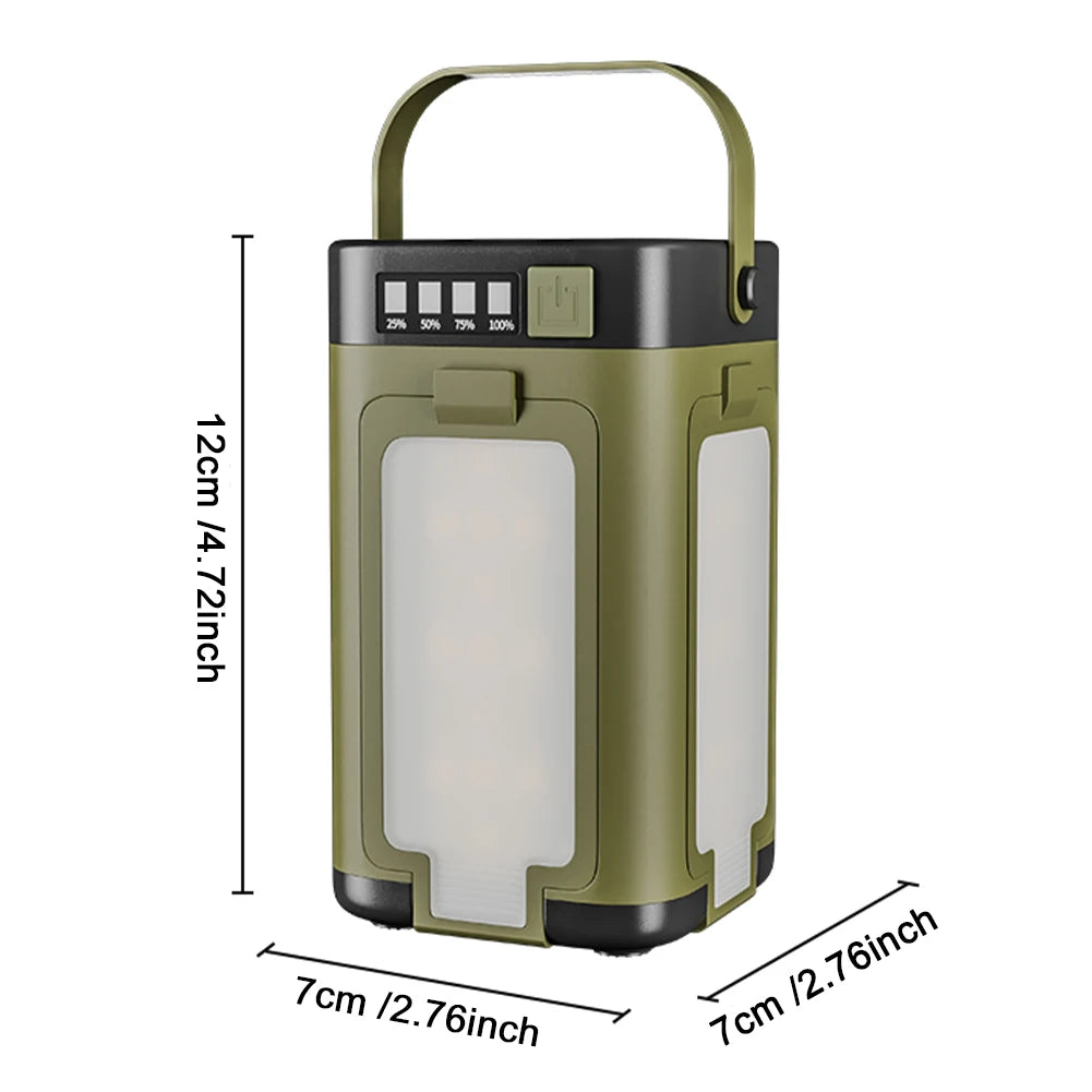 APWIKOGER Rechargeable Lantern Power Bank Solar Camping Lantern Flashlight