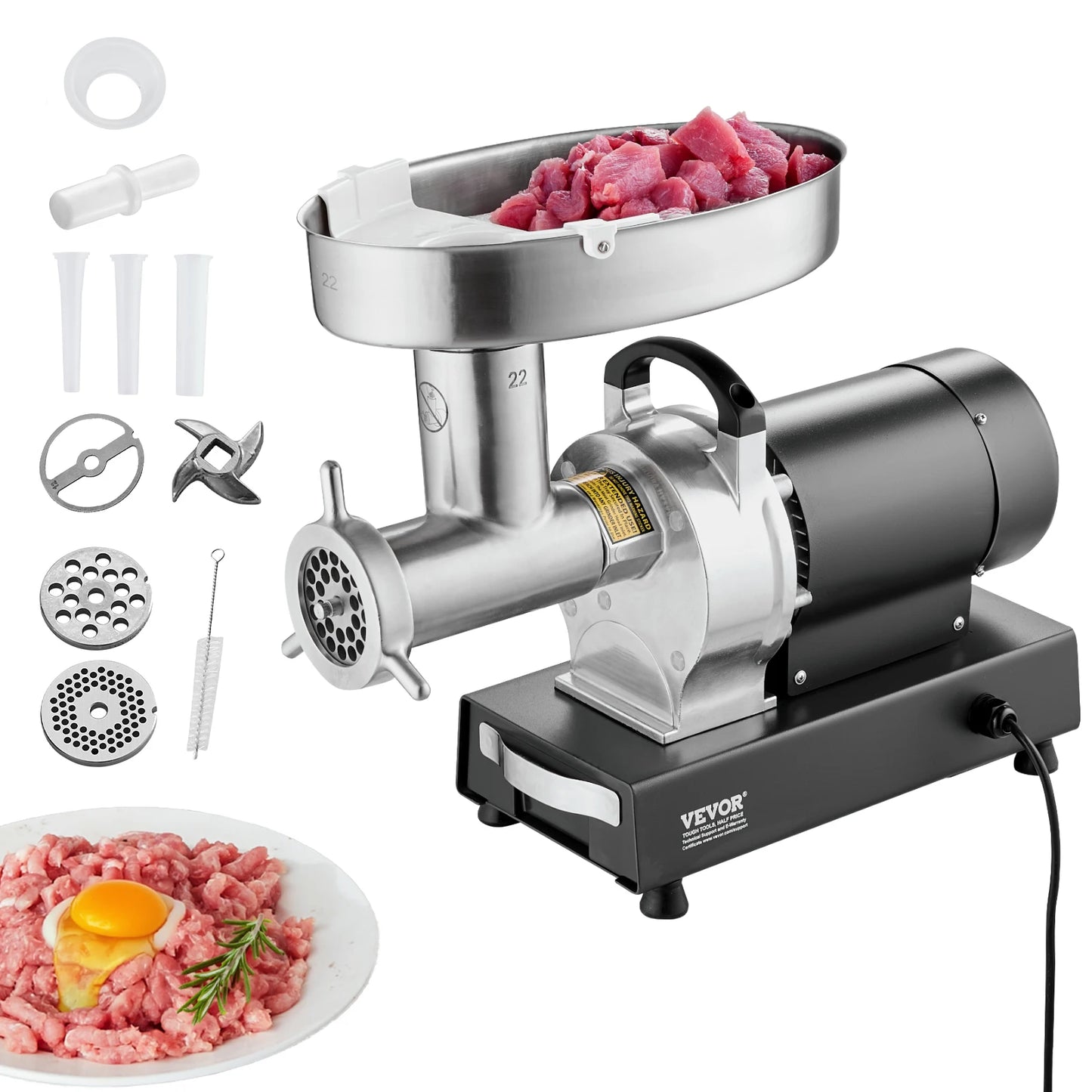 Succebuy Electric Meat Grinder Stainless Steel for Commercial Kitchen