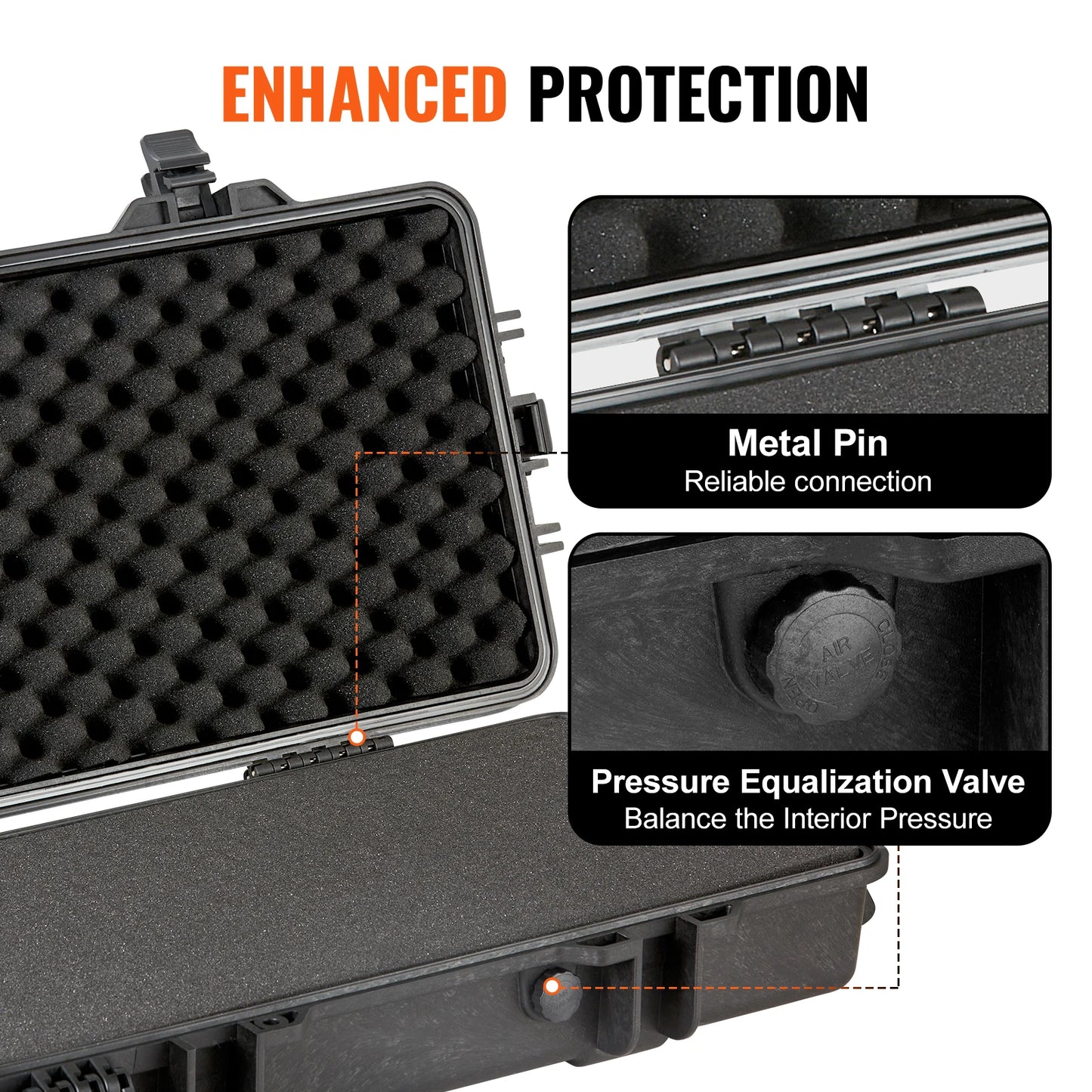 Hard Rifle Case Waterproof Shockproof Portable Storage Case
