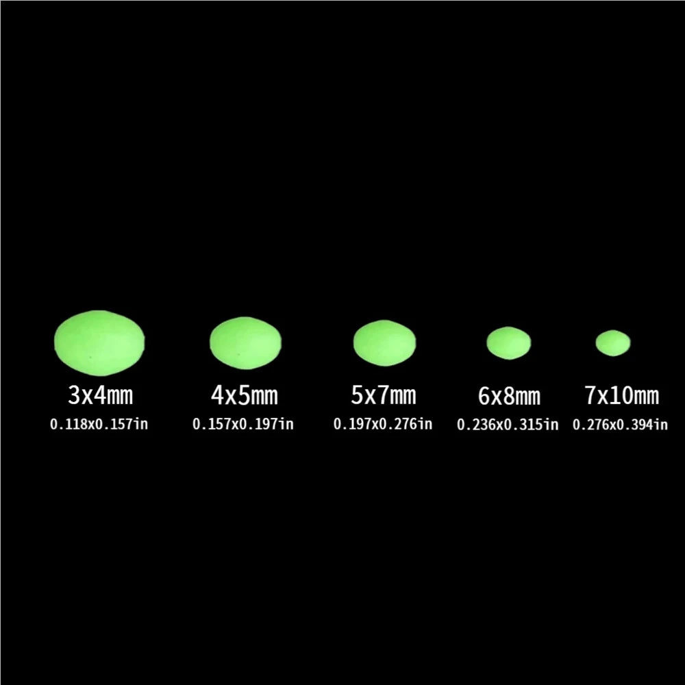 JSFUN Luminous Fishing Beads 375Pcs Set For Lure Tackle