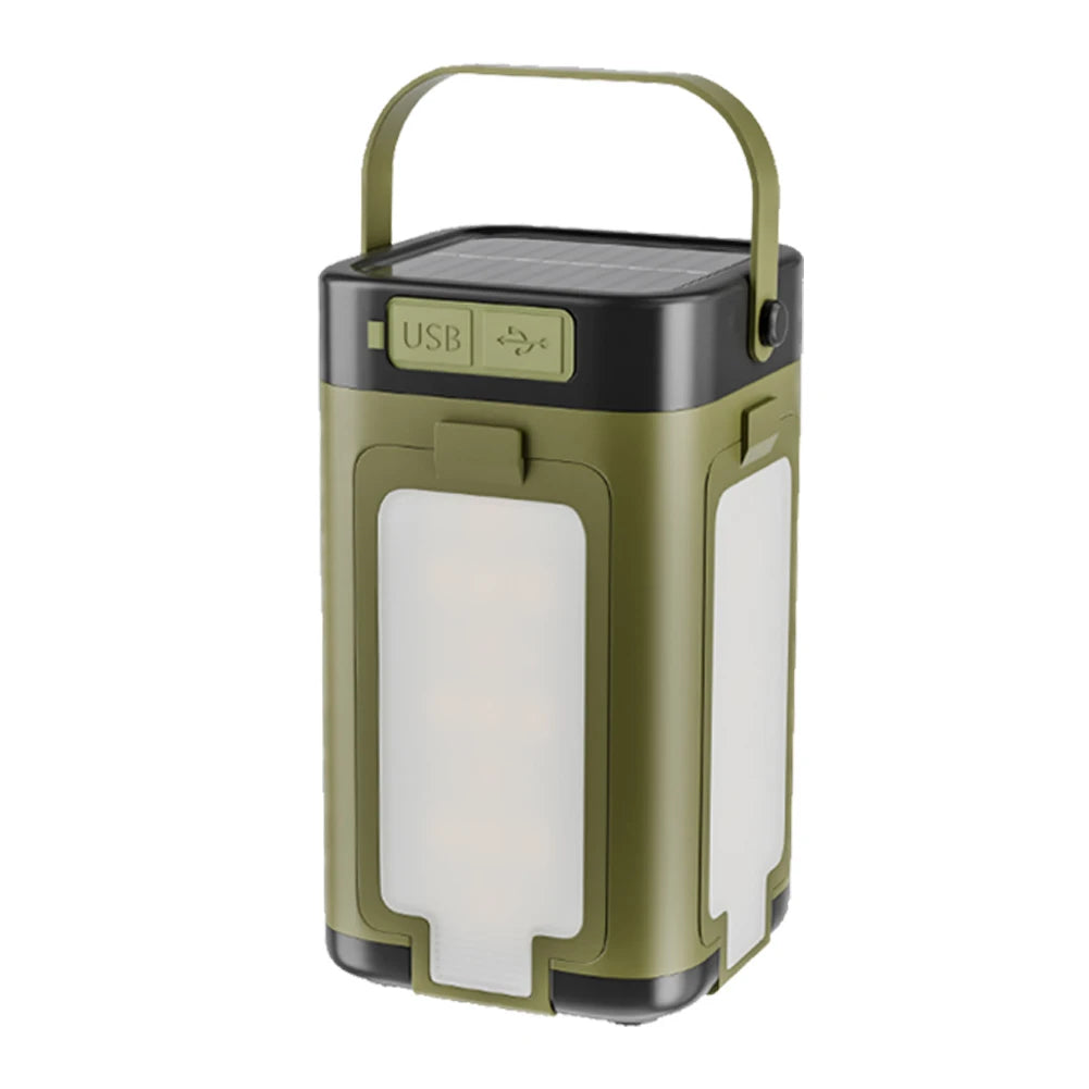 APWIKOGER Rechargeable Lantern Power Bank Solar Camping Lantern Flashlight
