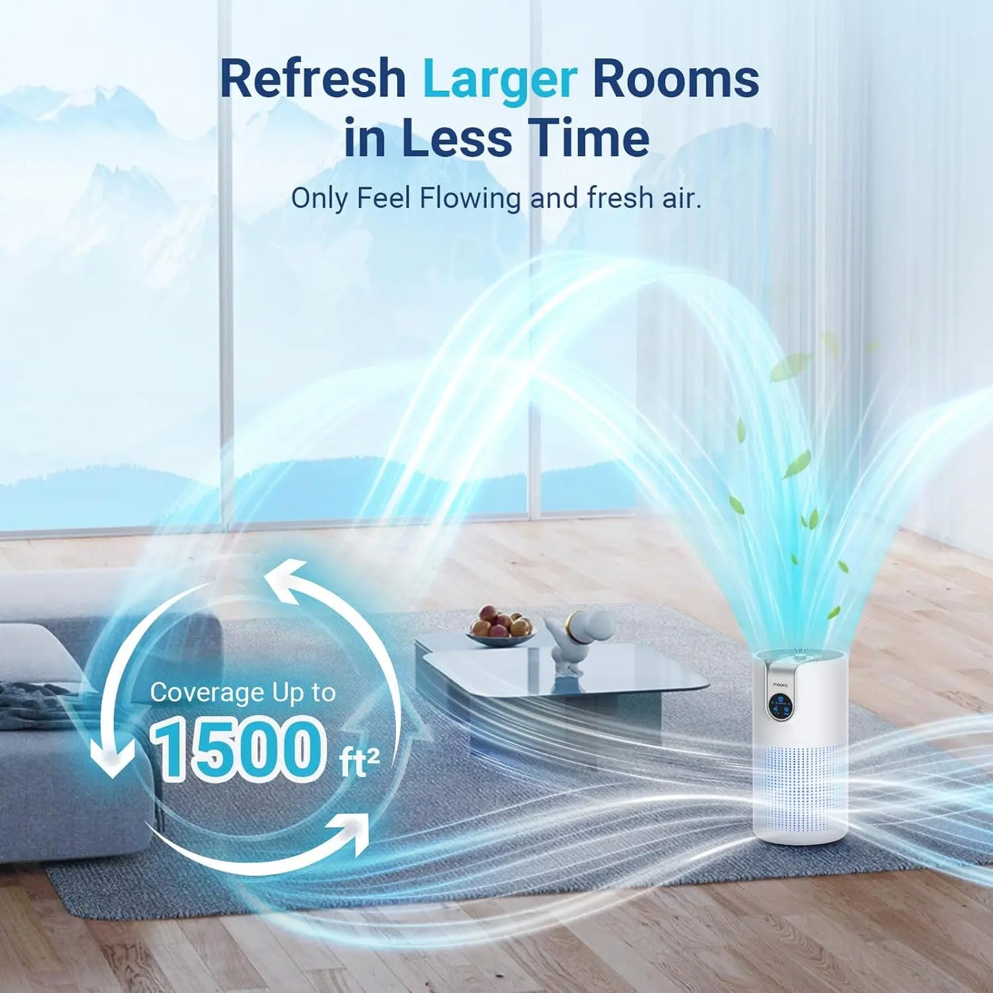 MOOKA M03 HEPA Air Purifier With Aromatherapy For Home Use