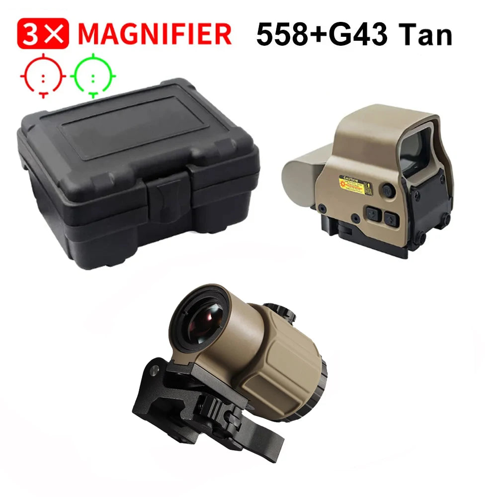 Bestsight 558 Holographic Collimator Rifle Sight With 20mm Rail Mount