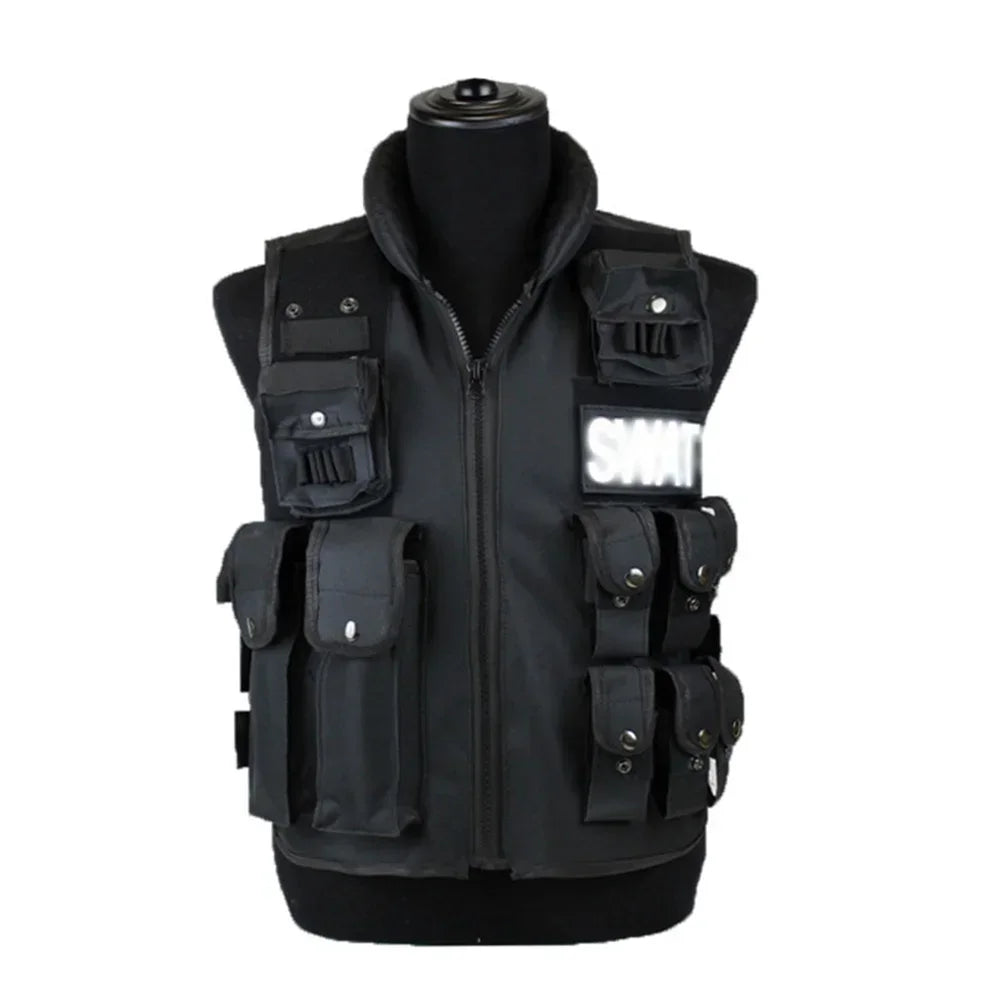 SWAT Multi Pockets Tactical Vest for Outdoor Training and Paintball