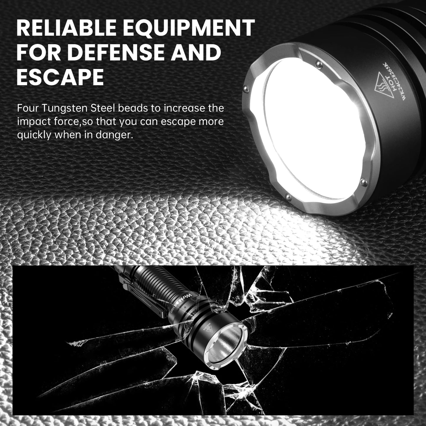 Wurkkos TS23 5000LM Ultra-Bright EDC Flashlight XHP70.3 HI
