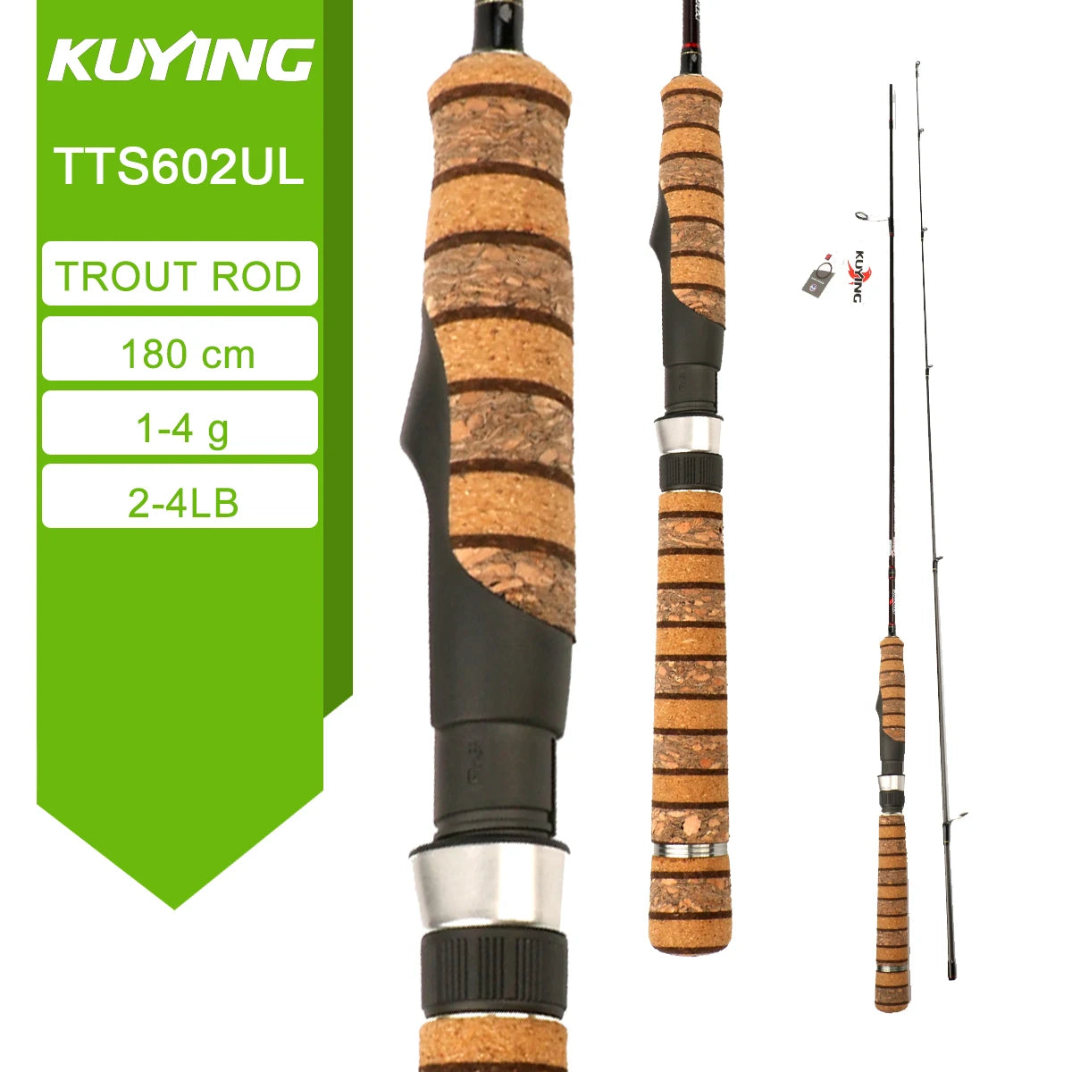 KUYING TETON Spinning Casting Rod BFS Carbon Lure Rod