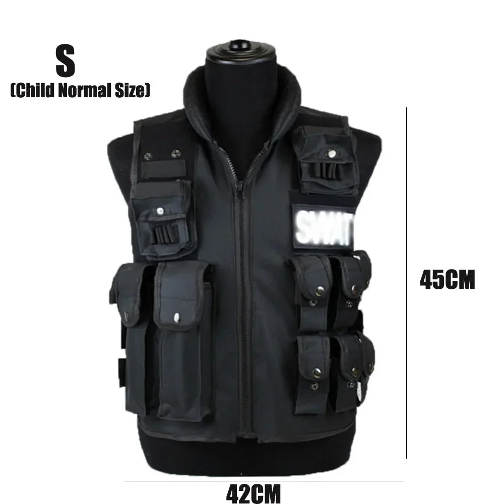 SWAT Multi Pockets Tactical Vest for Outdoor Training and Paintball