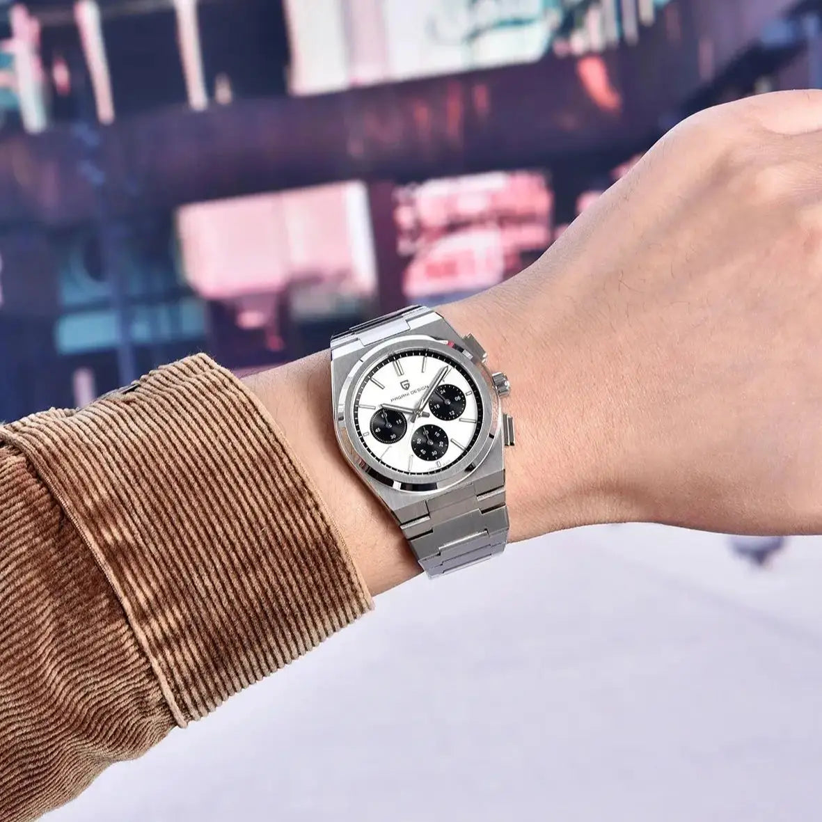 PAGANI DESIGN VK63 Mens Quartz Chronograph Business Watch