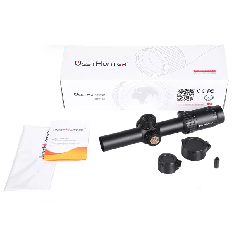 WestHunter HD 1-6x24 IR LPVO Riflescope With Red Green Illumination