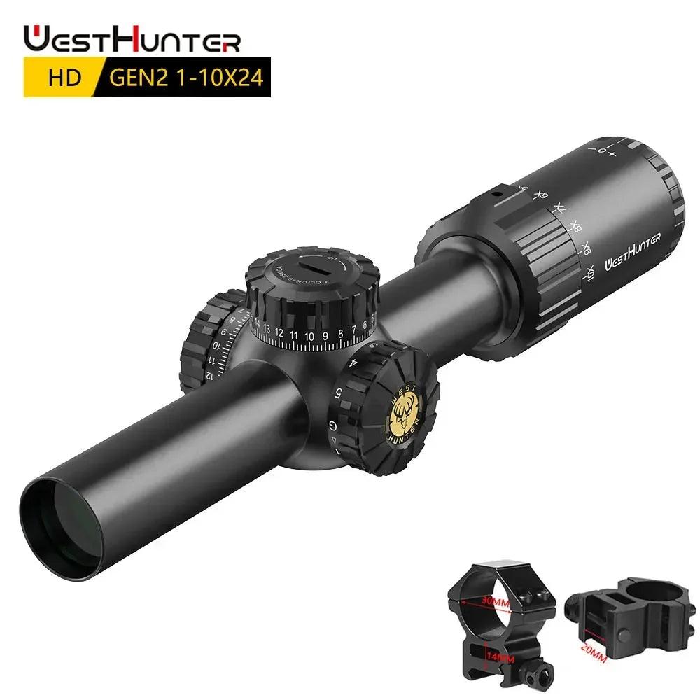 WestHunter HD Gen2 1-10x24 IR LPVO Riflescope