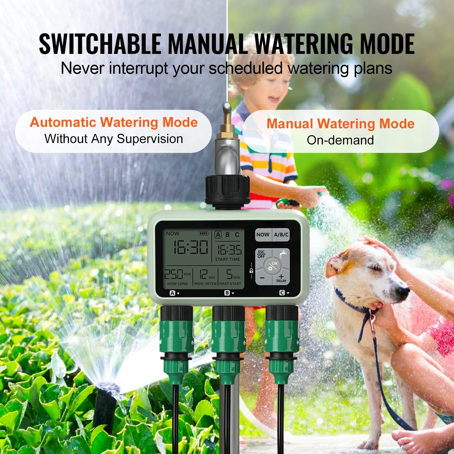 SucceBuy Water Timer 3 Independent Zones With LCD Display