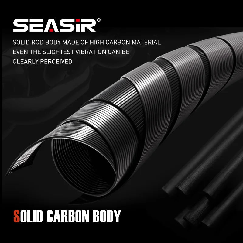 SEASIR Arrow Spinning Baitcasting Rod Two Sections Carbon Fiber