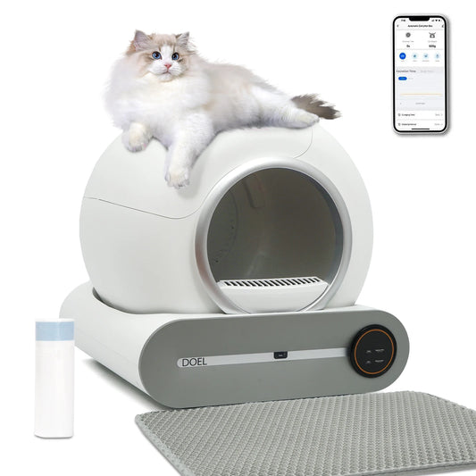 DOEL Smart Self Cleaning Cat Litter Box Automatic with App