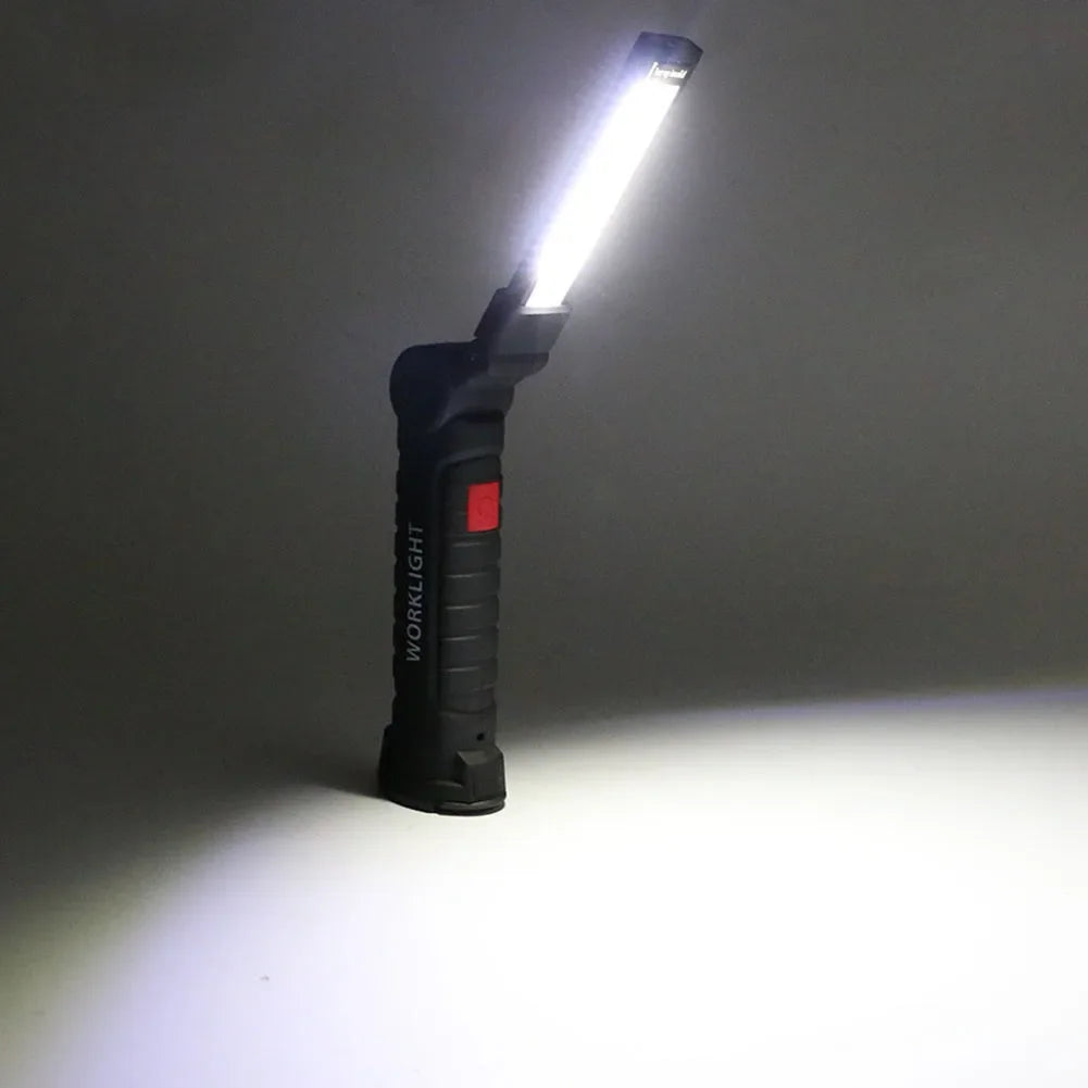Shunmaii USB Rechargeable COB LED Flashlight Waterproof Work Light