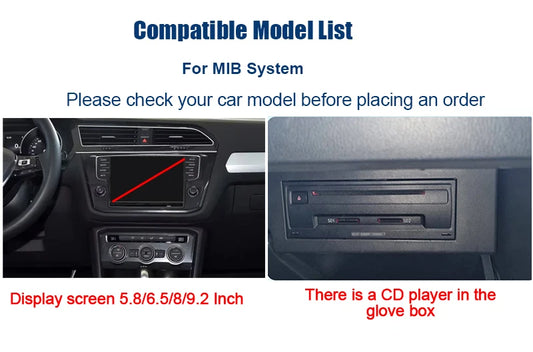 AutoABC Wireless CarPlay AndroidAuto Adapter for VW Golf 7 Tiguan