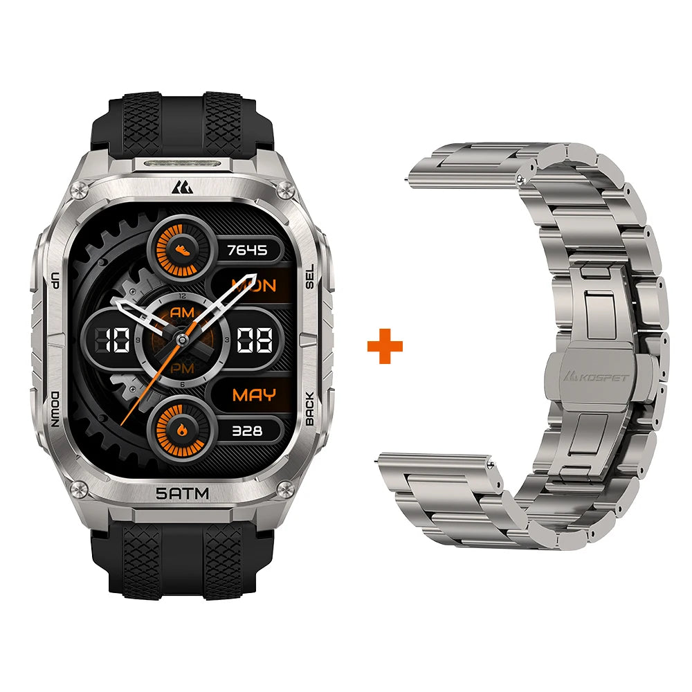 KOSPET Tank M4C Rugged Smartwatch For Men Military Grade GPS