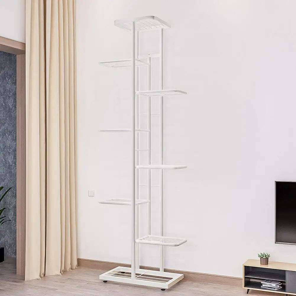 TWISTER.CK 8-Tier Metal Plant Stand Garden Display Rack