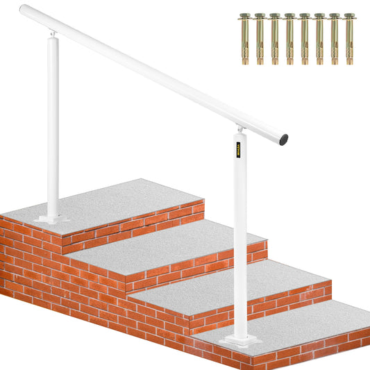 Aluminum Outdoor Stair Handrail Kit For Steps With Installation