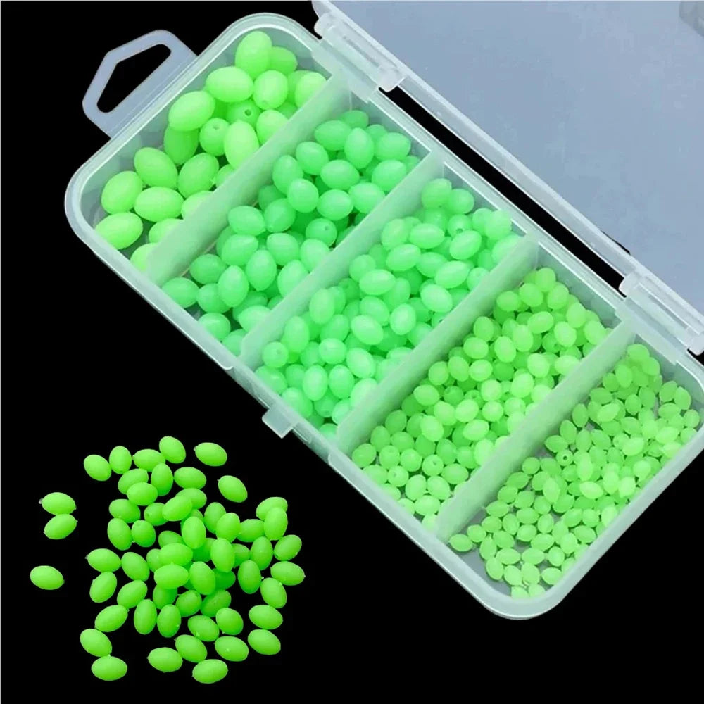 JSFUN Luminous Fishing Beads 375Pcs Set For Lure Tackle