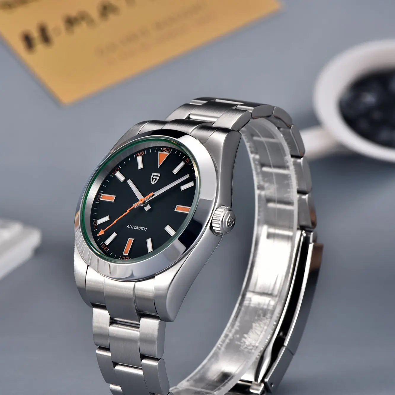 PAGANI DESIGN Men's Automatic Wristwatch AR Sapphire Crystal