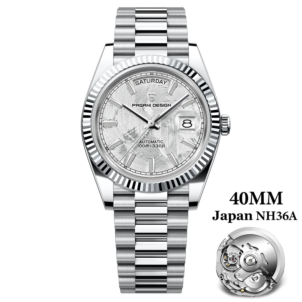 PAGANI DESIGN DD40 Luxury Automatic Mens Watch NH36A Sapphire Crystal