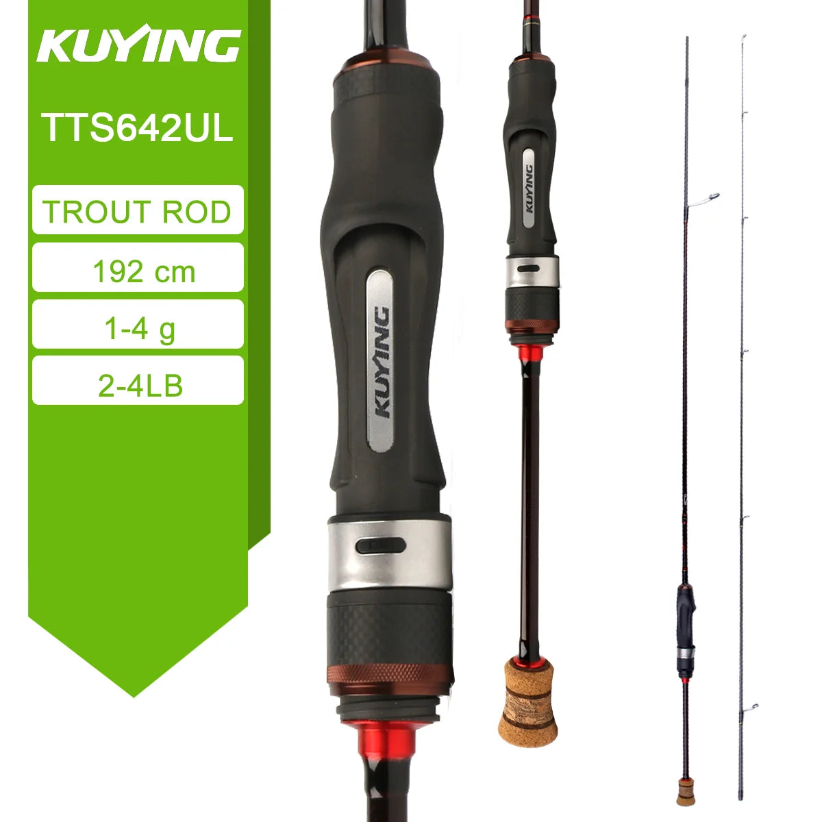 KUYING TETON Spinning Casting Rod BFS Carbon Lure Rod