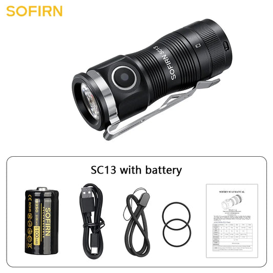 Sofirn Mini SC13 SST40 1300lm Tactical Rechargeable Flashlight