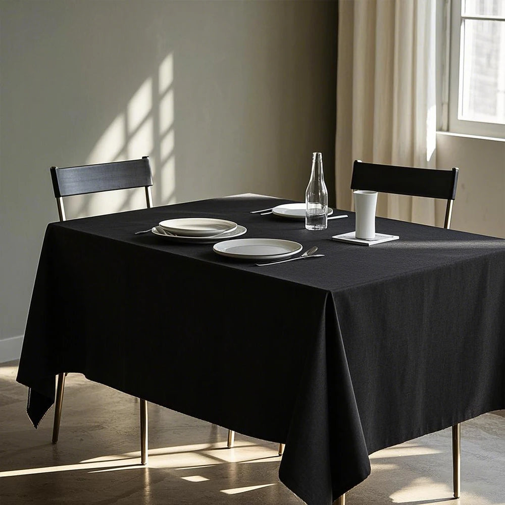 READOR 12Pcs Rectangle Tablecloths Set Polyester For Weddings And Events