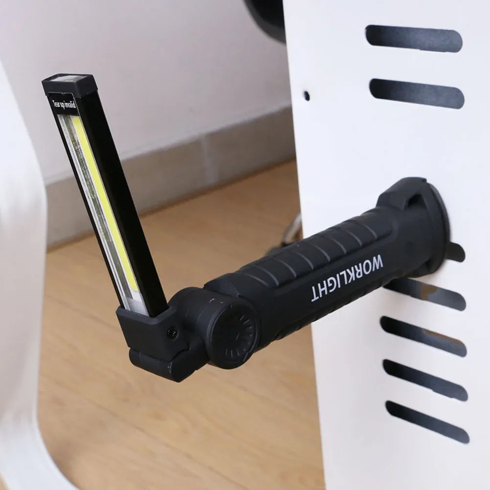 Shunmaii USB Rechargeable COB LED Flashlight Waterproof Work Light