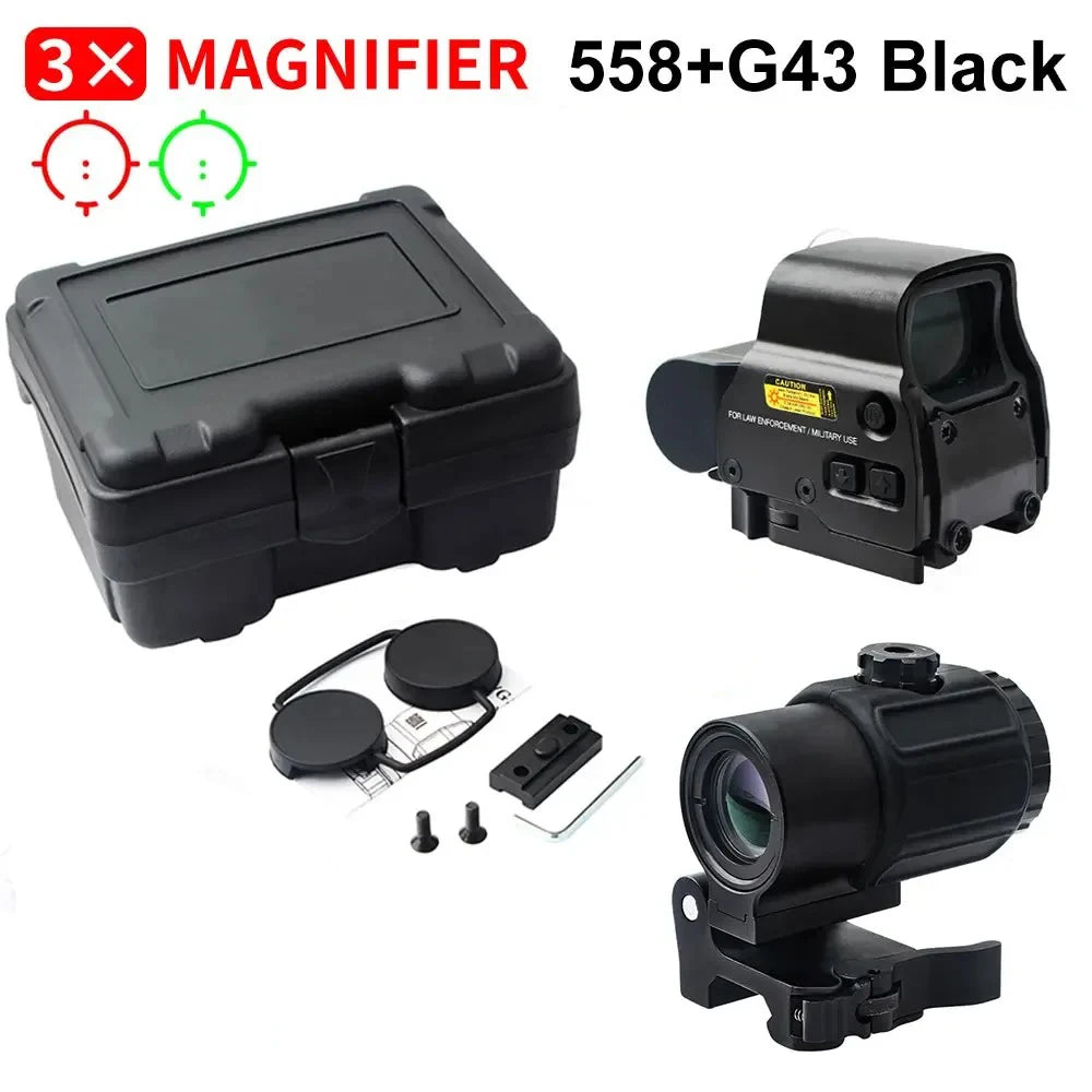 Bestsight 558 Holographic Collimator Rifle Sight With 20mm Rail Mount