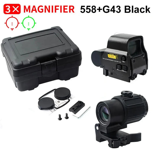 Bestsight 558 Holographic Collimator Rifle Sight With 20mm Rail Mount