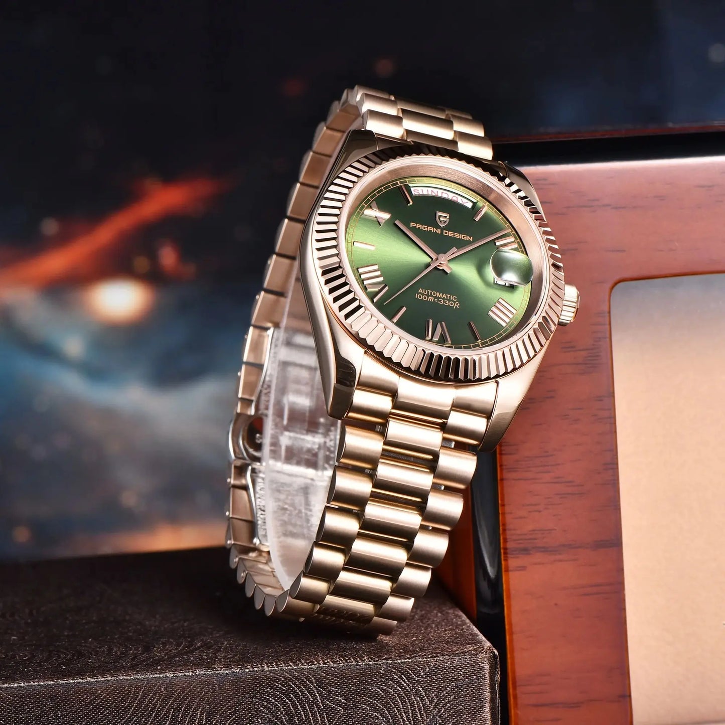 PAGANI DESIGN DD40 Luxury Automatic Mens Watch NH36A Sapphire Crystal