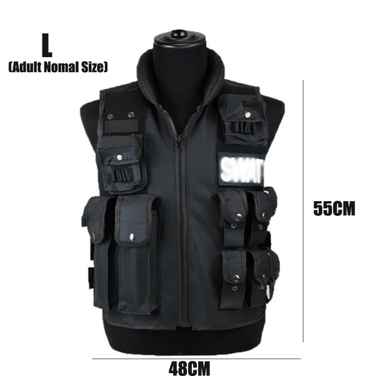 SWAT Multi Pockets Tactical Vest for Outdoor Training and Paintball