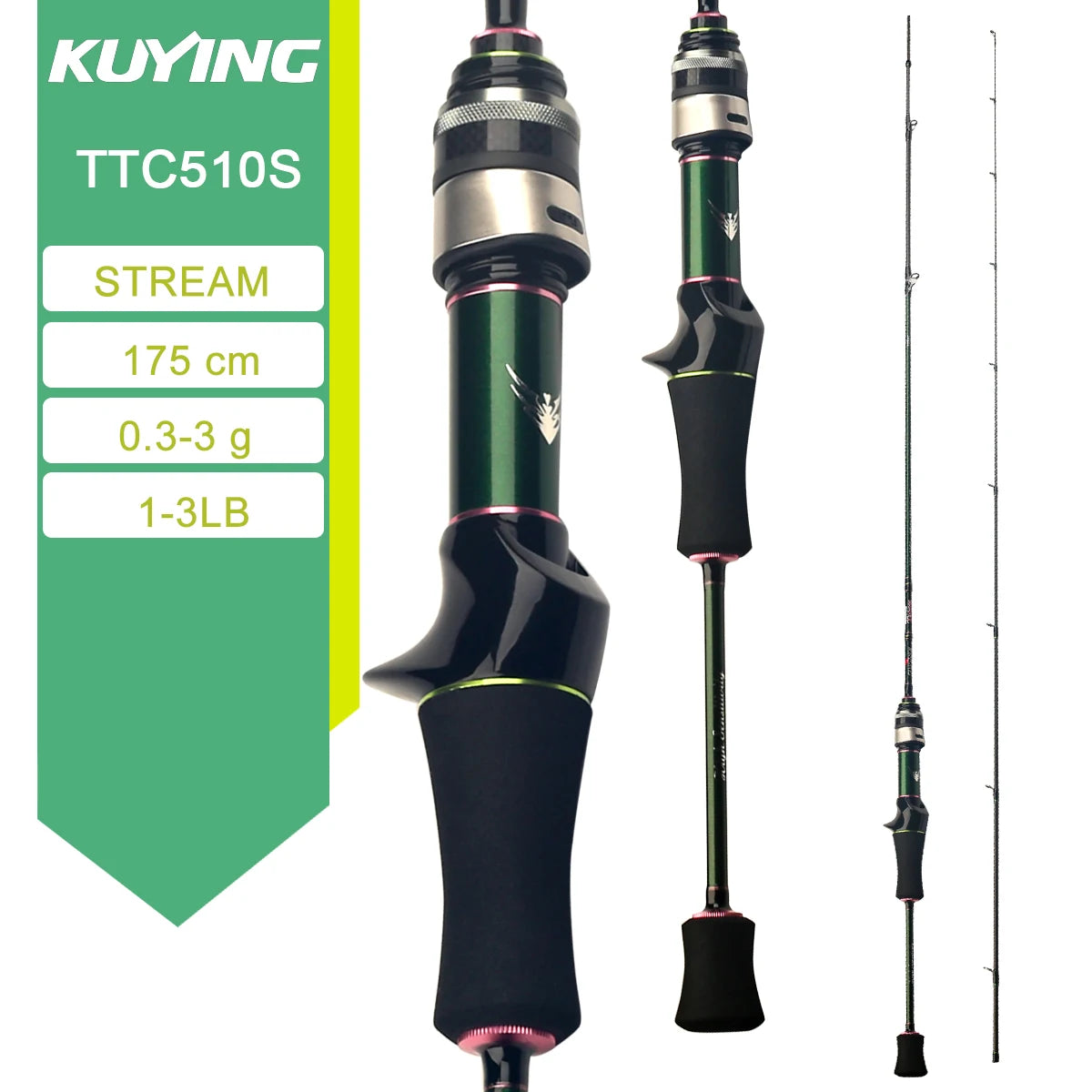 KUYING TETON Spinning Casting Rod BFS Carbon Lure Rod