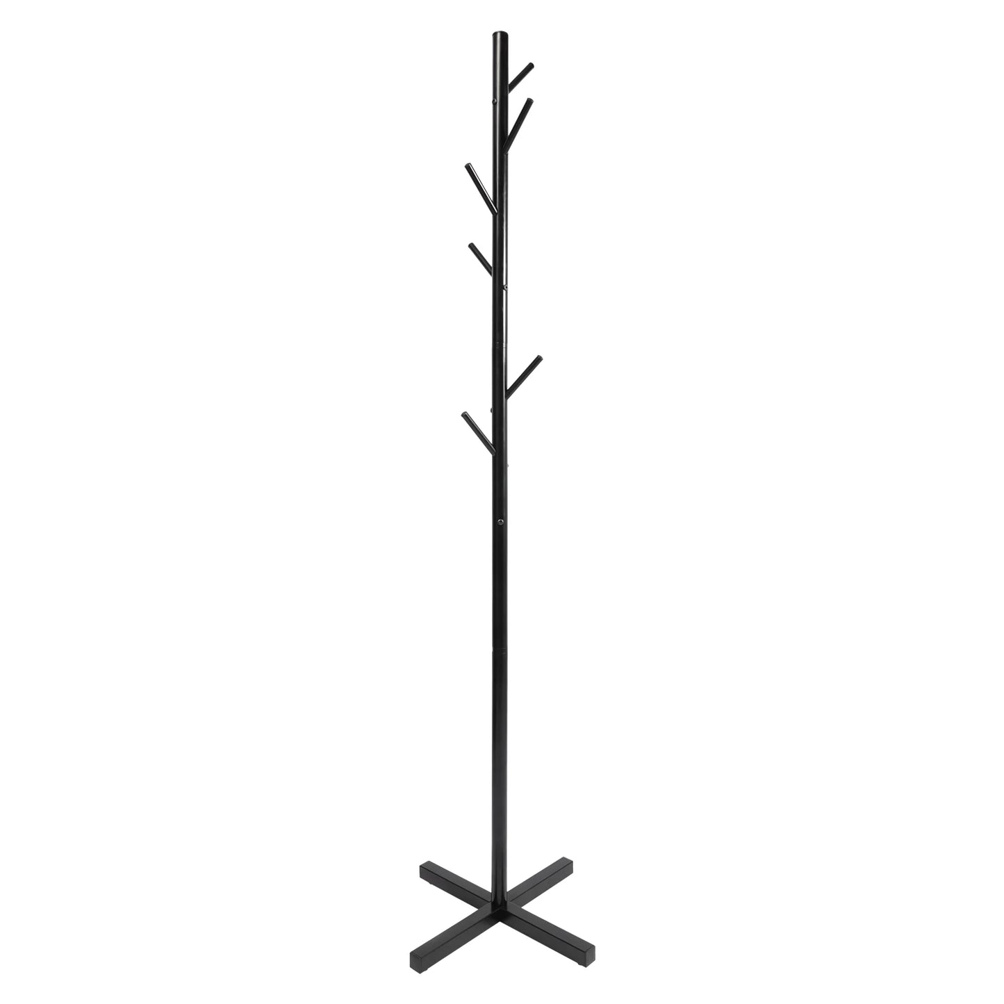 Bymaocar 7 Hook Tree Coat Rack Iron Floor Standing Hanger