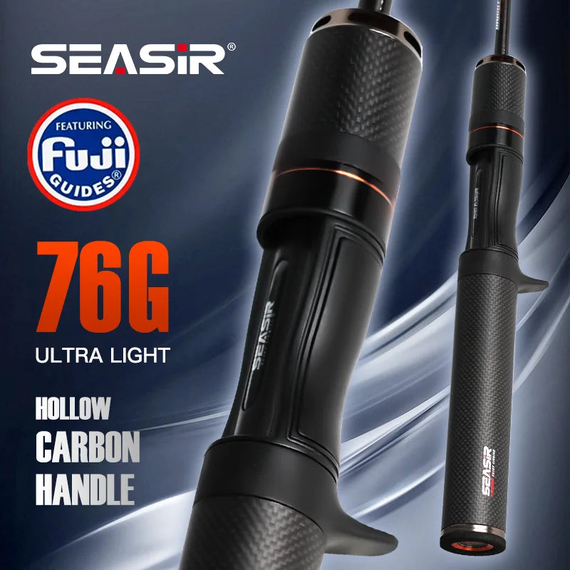 SEASIR Arrow Spinning Baitcasting Rod Two Sections Carbon Fiber